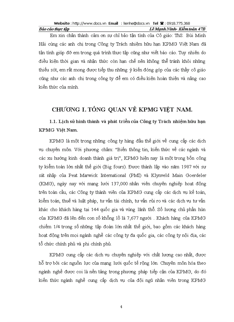 image for page Hoạt động kiểm toán tại Công ty KPMG Việt Nam