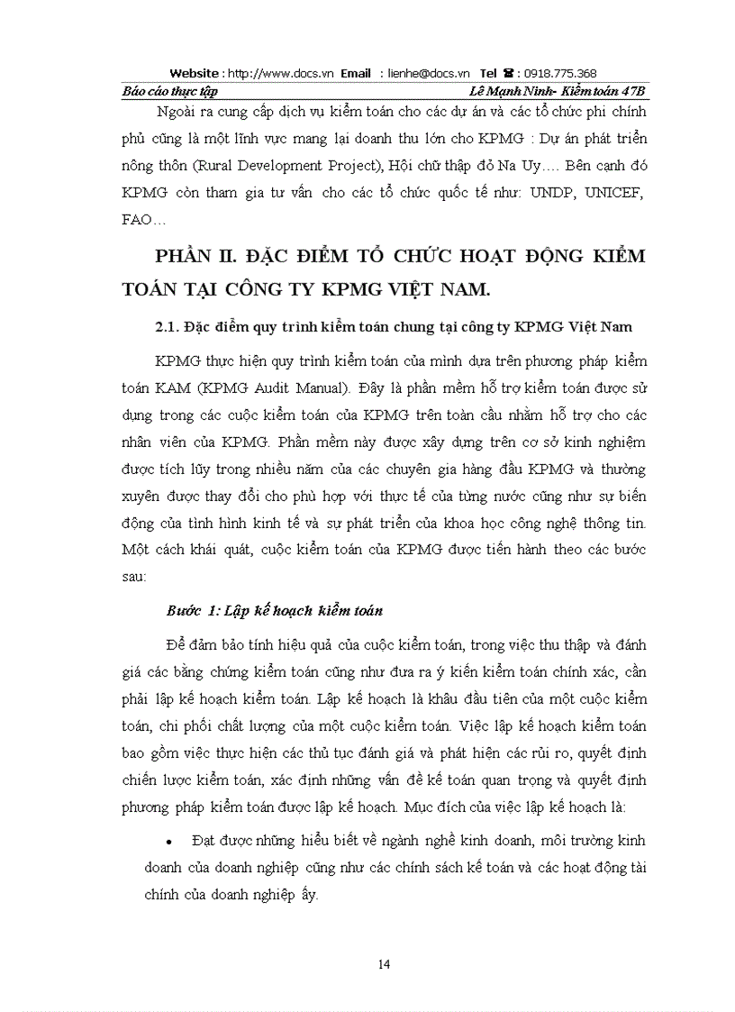 image for page Hoạt động kiểm toán tại Công ty KPMG Việt Nam