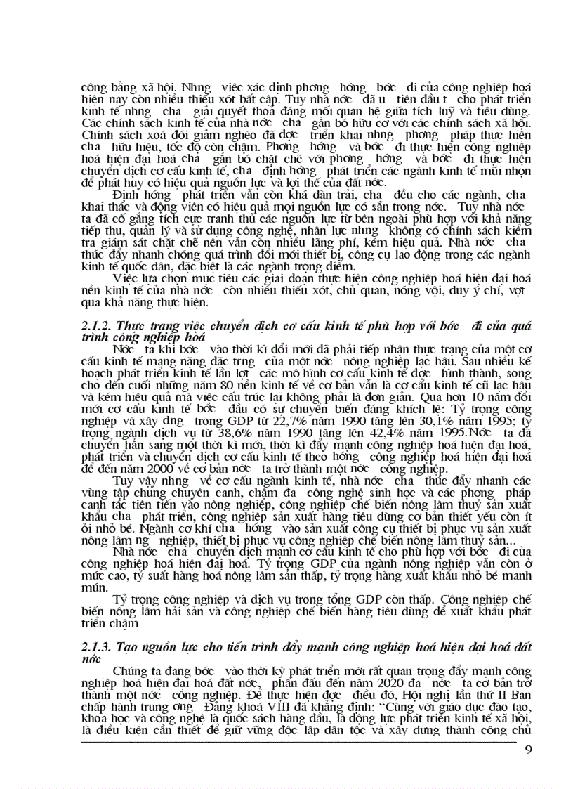image for page Vai trò của Nhà nước đối với quá trình công nghiệp hoá hiện đại hoá ở nước ta