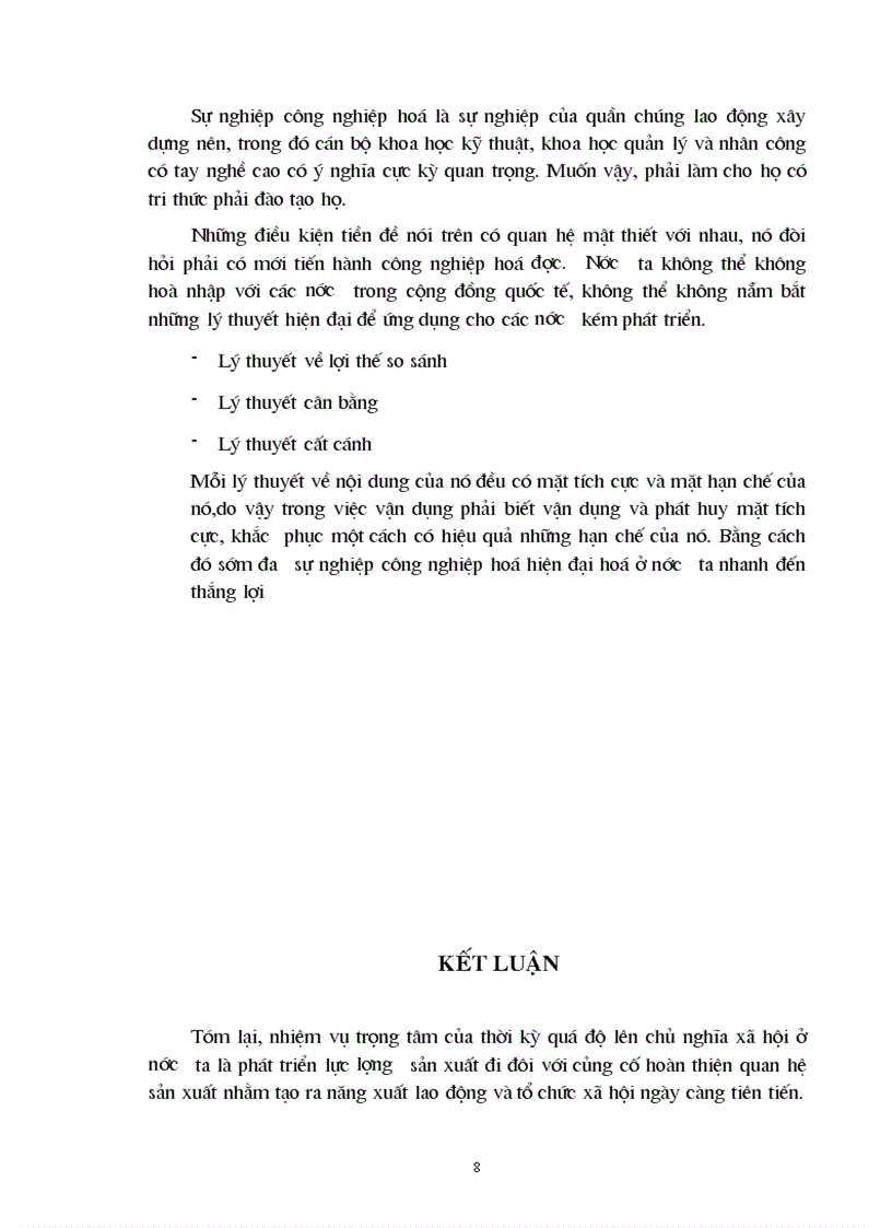 image for page Công nghiệp hoá hiện đại hoá nền kinh tế quốc dân là nhiệm vụ trung tâm trong suốt thời kỳ quá độ đi lên chủ nghĩa xã hội ở nước ta