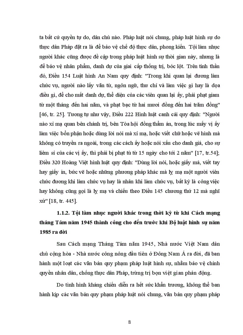 image for page Đấu tranh phòng chống tội làm nhục người khác ở nước ta hiện nay
