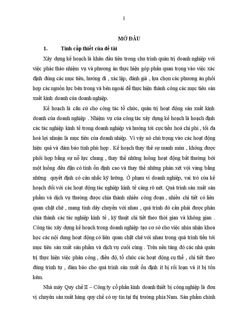 image for page Hoàn thiện công tác xây dựng kế hoạch sản xuất tại Nhà máy Quy chế II Công ty cổ phần kinh doanh thiết bị công nghiệp