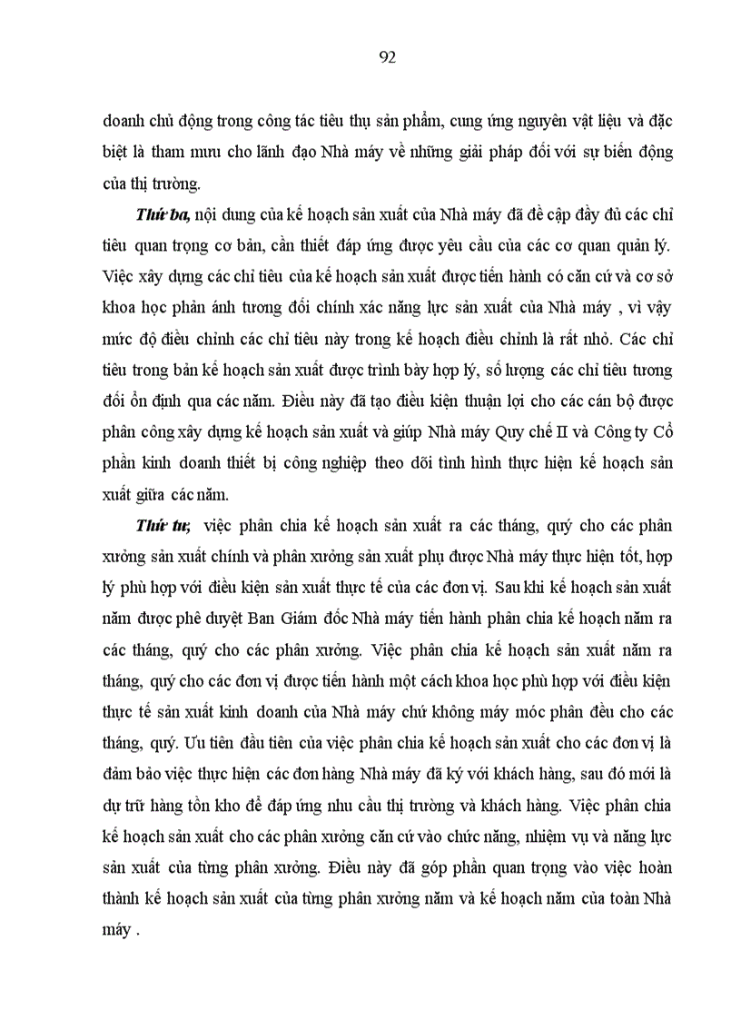 image for page Hoàn thiện công tác xây dựng kế hoạch sản xuất tại Nhà máy Quy chế II Công ty cổ phần kinh doanh thiết bị công nghiệp