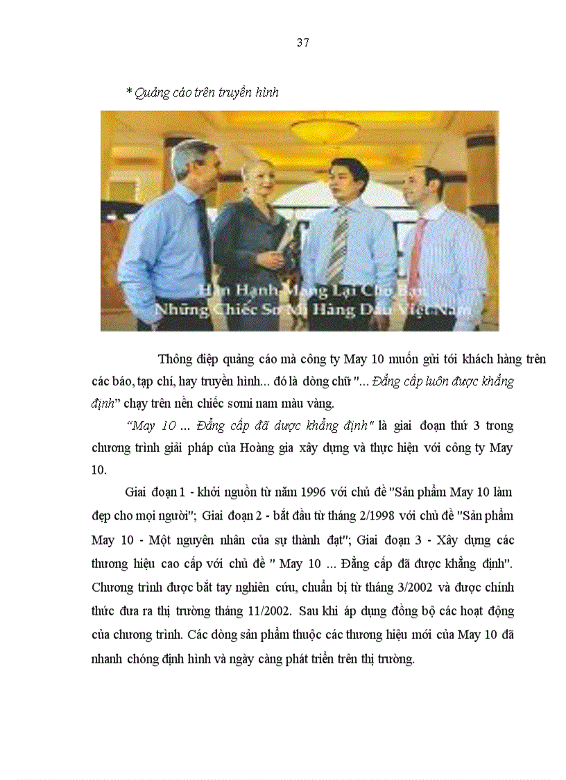 image for page Marketing hỗn hợp cho sản phẩm áo sơmi nam của Công ty Cổ phần May 10 tại thị trường Việt nam