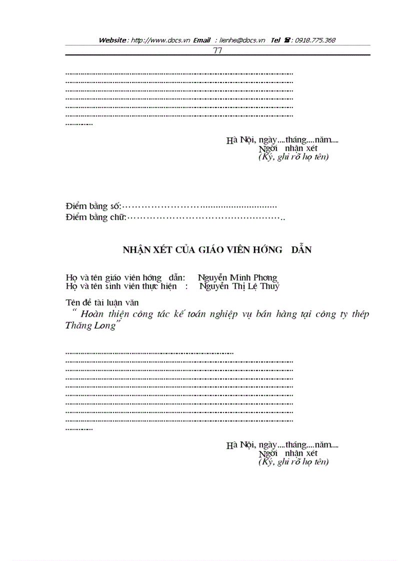 image for page Hoàn thiện công tác kế toán nghiệp vụ bán hàng tại công ty Thép Thăng Long