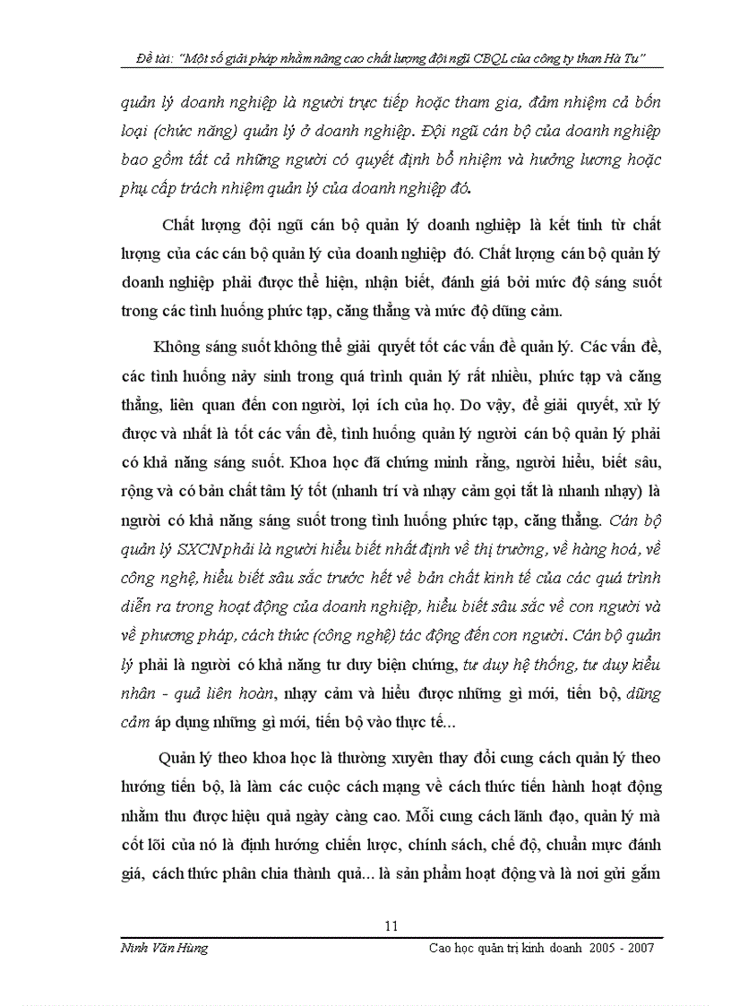 image for page Một số giải pháp nhằm nâng cao chất lượng đội ngũ cán bộ quản lý của công ty than Hà Tu