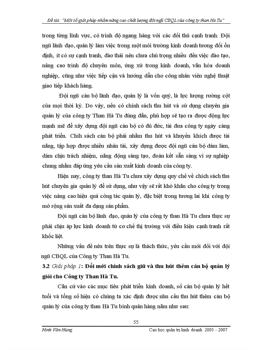 image for page Một số giải pháp nhằm nâng cao chất lượng đội ngũ cán bộ quản lý của công ty than Hà Tu