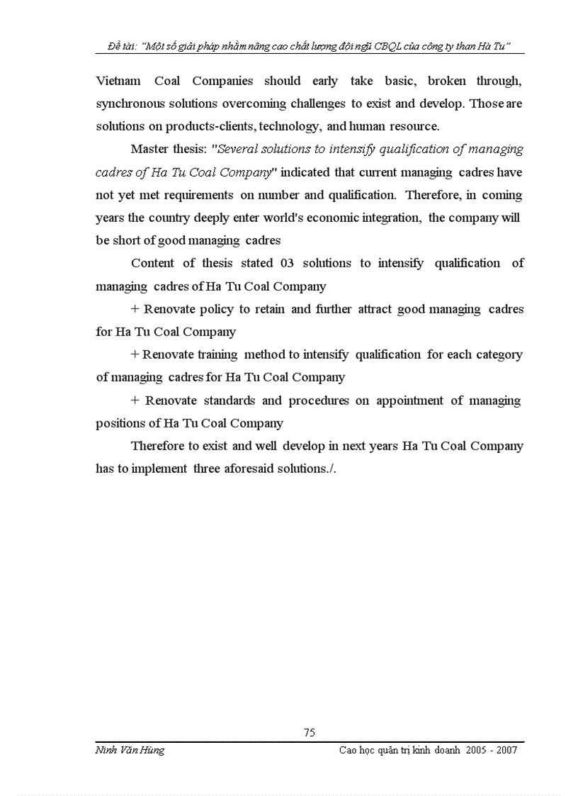 image for page Một số giải pháp nhằm nâng cao chất lượng đội ngũ cán bộ quản lý của công ty than Hà Tu