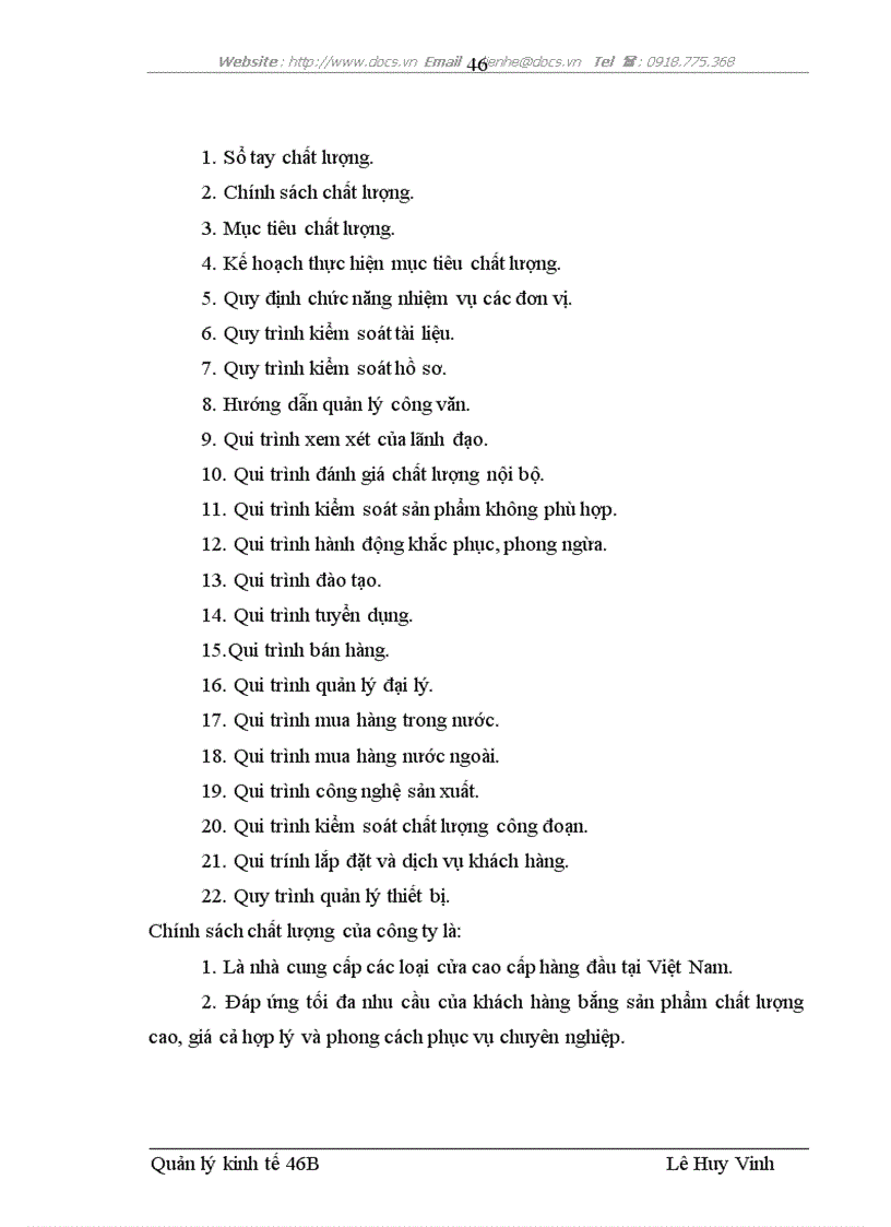 image for page Quản lý chất lượng tại Nhà máy I của Công ty cổ phần Cửa sổ nhựa châu âu