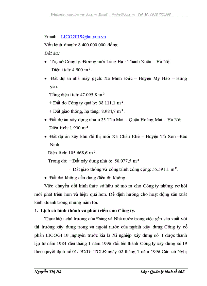 image for page Thực trạng và một số giải pháp nhằm nâng cao năng lực đấu thầu tại Công ty cổ phần Licogi 19