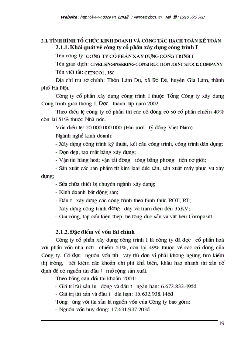 image for page Hạch toán tiền lương và các khoản trích theo lương tại Công ty cổ phần xây dựng công trình I