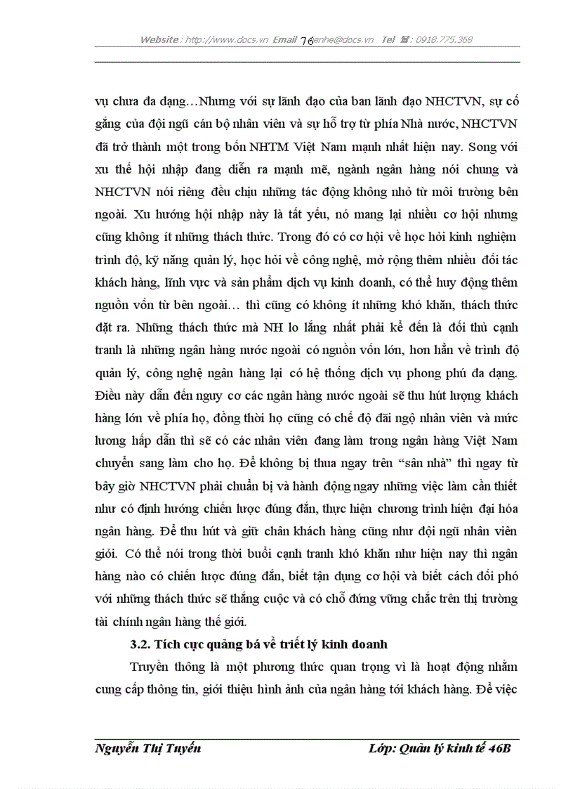 image for page Xây dựng triết lý kinh doanh của Ngân hàng Công thương Việt Nam trong thời kỳ hội nhập