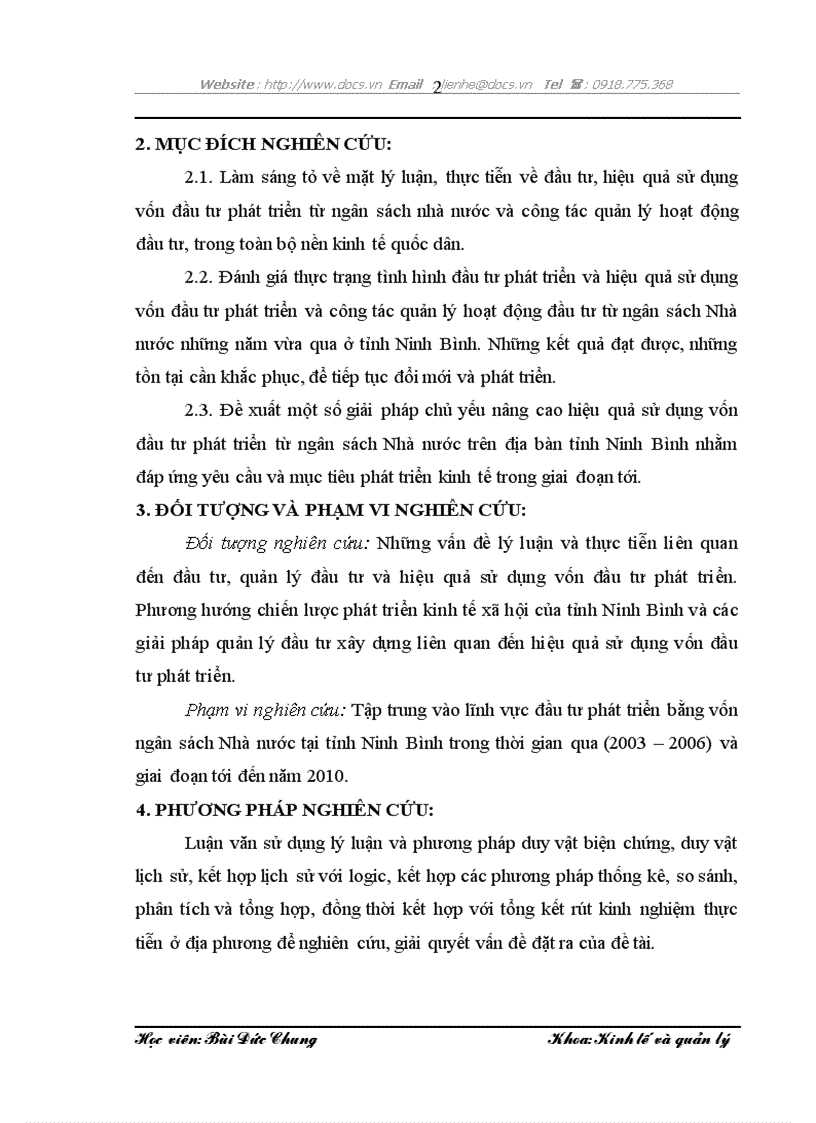 image for page Phân tích thực trạng và đề xuất một số giải pháp hoàn thiện quản lý các dự án đầu tư phát triển sử dụng vốn ngân sách trên địa bàn tỉnh Ninh Bình