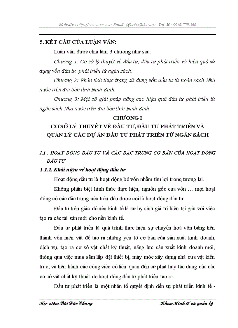 image for page Phân tích thực trạng và đề xuất một số giải pháp hoàn thiện quản lý các dự án đầu tư phát triển sử dụng vốn ngân sách trên địa bàn tỉnh Ninh Bình