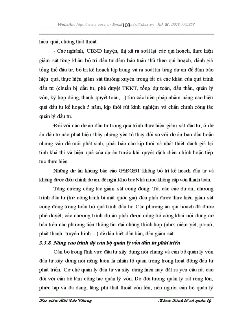 image for page Phân tích thực trạng và đề xuất một số giải pháp hoàn thiện quản lý các dự án đầu tư phát triển sử dụng vốn ngân sách trên địa bàn tỉnh Ninh Bình