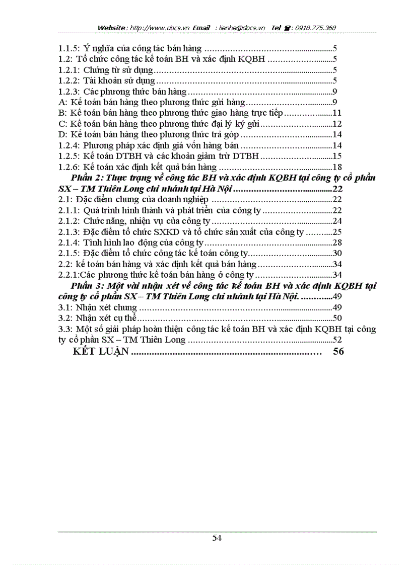 image for page Kế toán thành phẩm bán hàng và xác định kết quả bán hàng tại công ty Cổ Phần SX TM Thiên Long