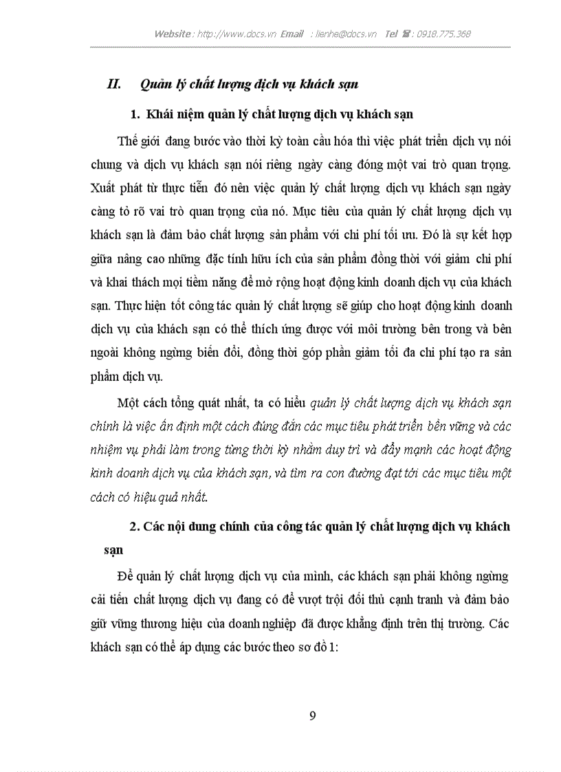 image for page Một số giải pháp về quản lý chất lượng dịch vụ tại khách sạn Thắng Lợi