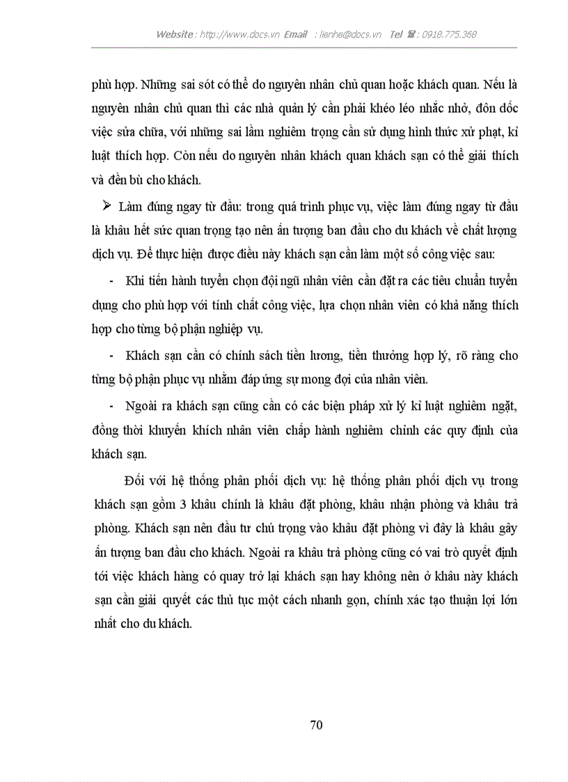 image for page Một số giải pháp về quản lý chất lượng dịch vụ tại khách sạn Thắng Lợi