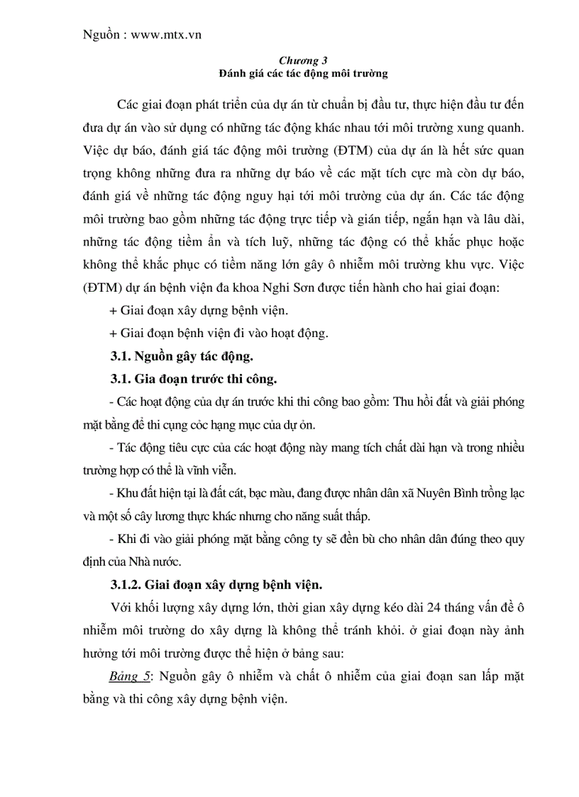 image for page Báo cáo đánh giá tác động môi trường dự án đầu tư xây dựng bệnh viện đa khoa Nghi Sơn Thanh Hóa