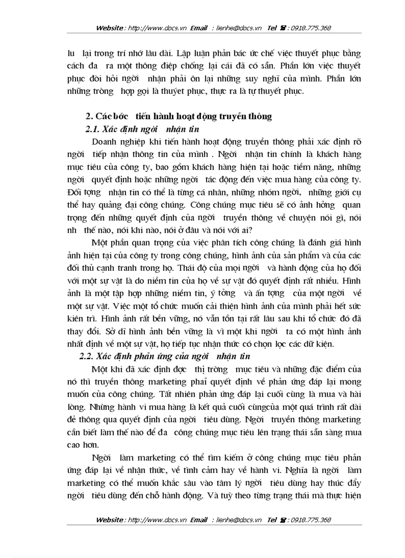 image for page Chính sách xúc tiến hỗn hợp cho sản phẩm nước khoáng Vital của Công ty sản xuất kinh doanh XNK Bình Minh tại các tỉnh phía Bắc