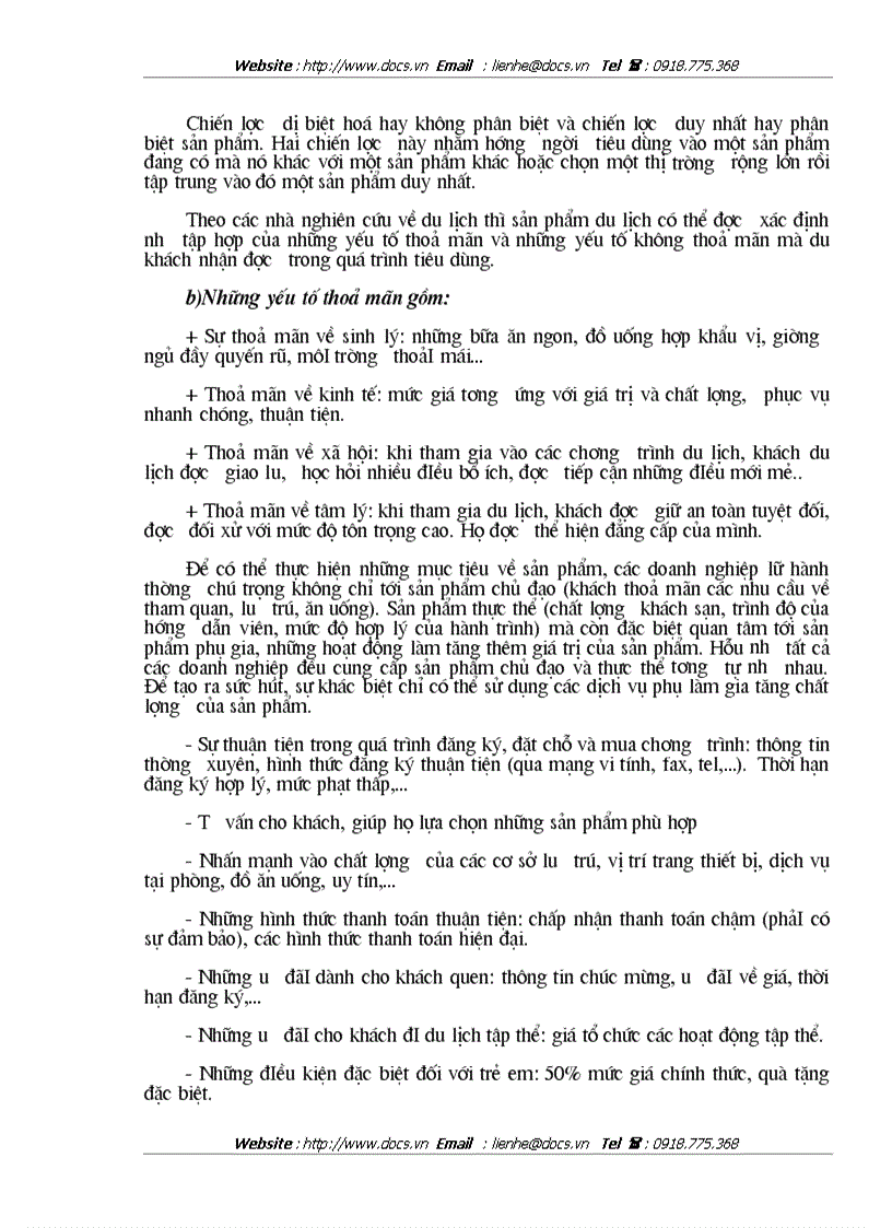 image for page Vận dụng các chính sách Marketing Mix tại Trung tâm Du lịch Hà Nội