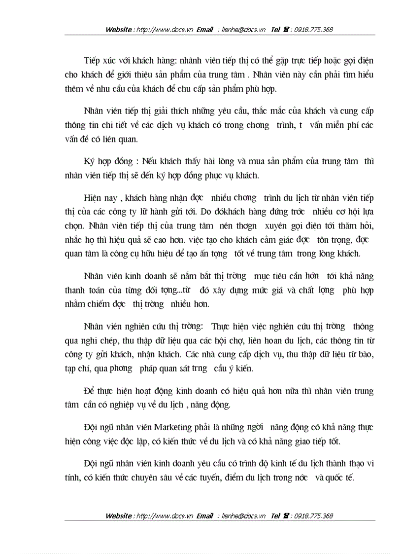 image for page Vận dụng các chính sách Marketing Mix tại Trung tâm Du lịch Hà Nội