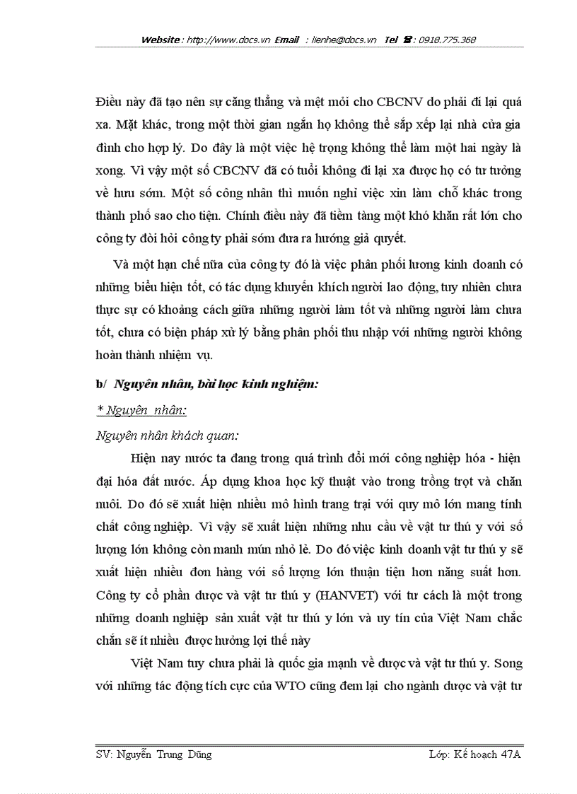 image for page Tại Công ty CP Dược và Vật tư thú y HN HANVET