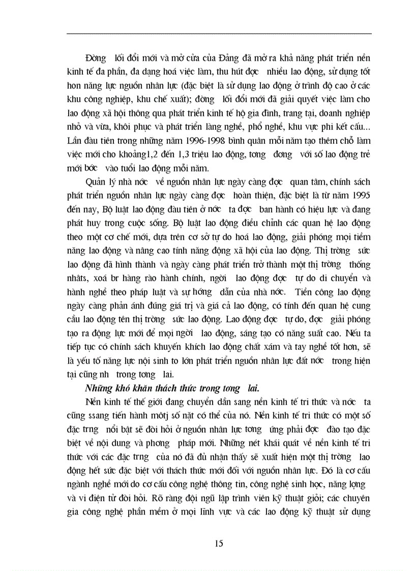 image for page Thực trạng và giải pháp để nâng cao hiệu quả của đào tạo và sử dụng nguồn nhân lực phục vụ cho sự nghiệp công nghiệp hoá hiện đại hoá ở Việt Nam