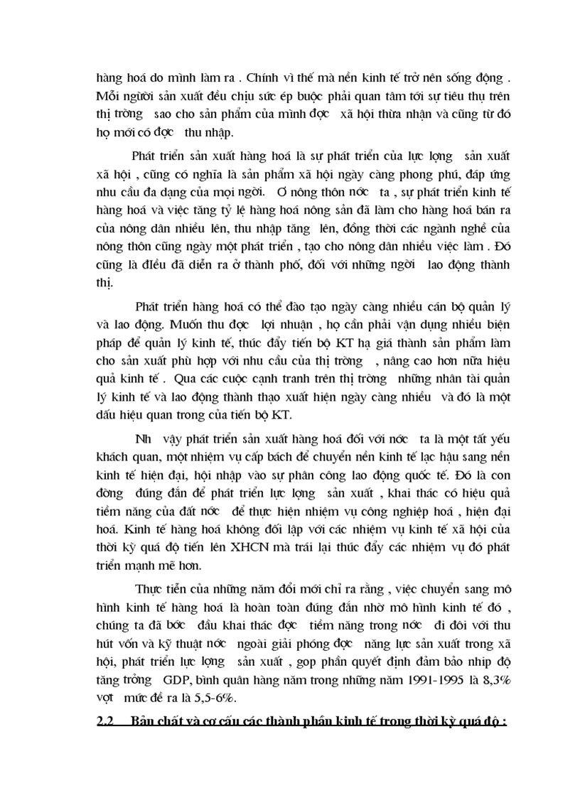 image for page Phân tích cơ cấu kinh tế nhiều thành phần ở nước ta mà đại hội Đảng IX đã nêu và ích lợi của việc sử dụng nó vào việc phát triển KT XH ở trong thời kỳ