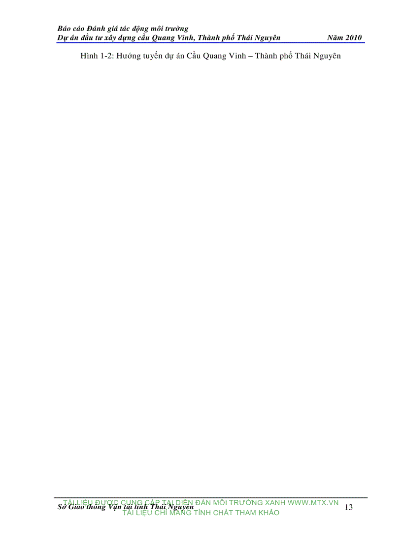 image for page Đánh giá tác động môi trường Dự án đầu tư xây dựng cầu Quang Vinh Thành phố Thái Nguyên
