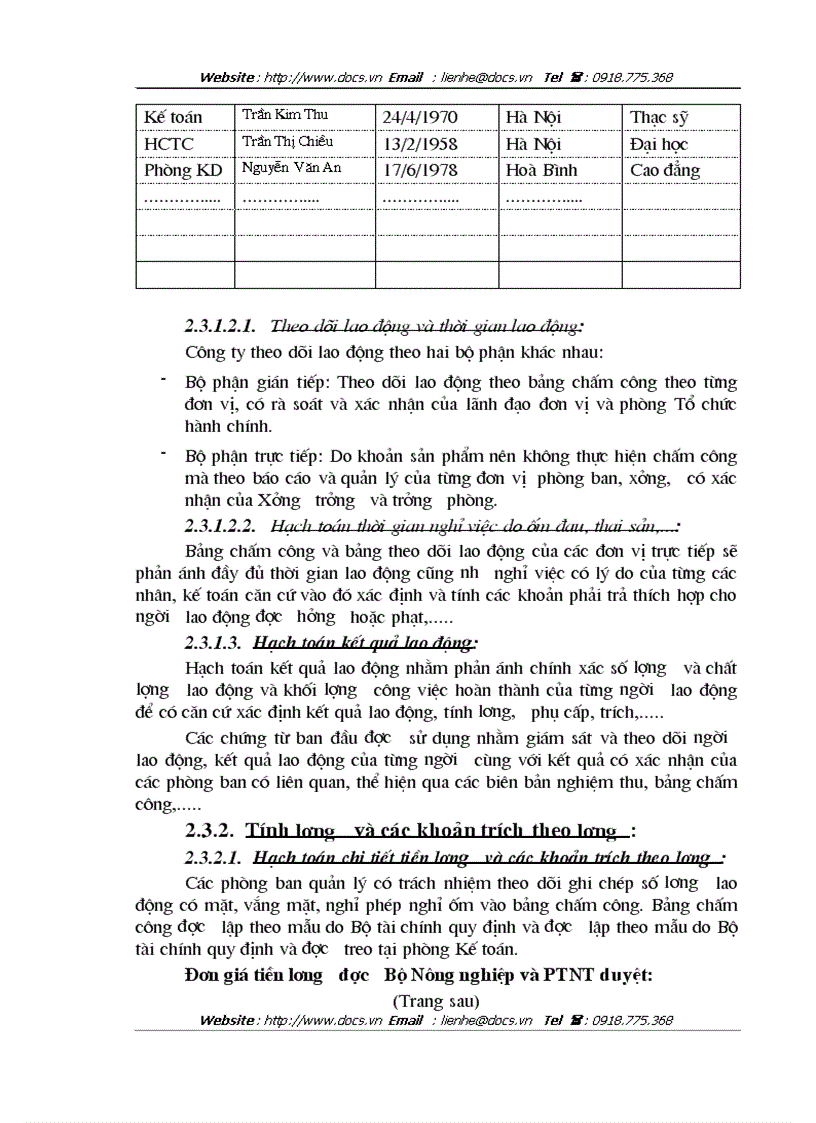 image for page Tổ chức công tác kế toán tiền lương và các khoản trích theo lương tại Công ty Tư vấn Xây dựng và phát triển nông thôn