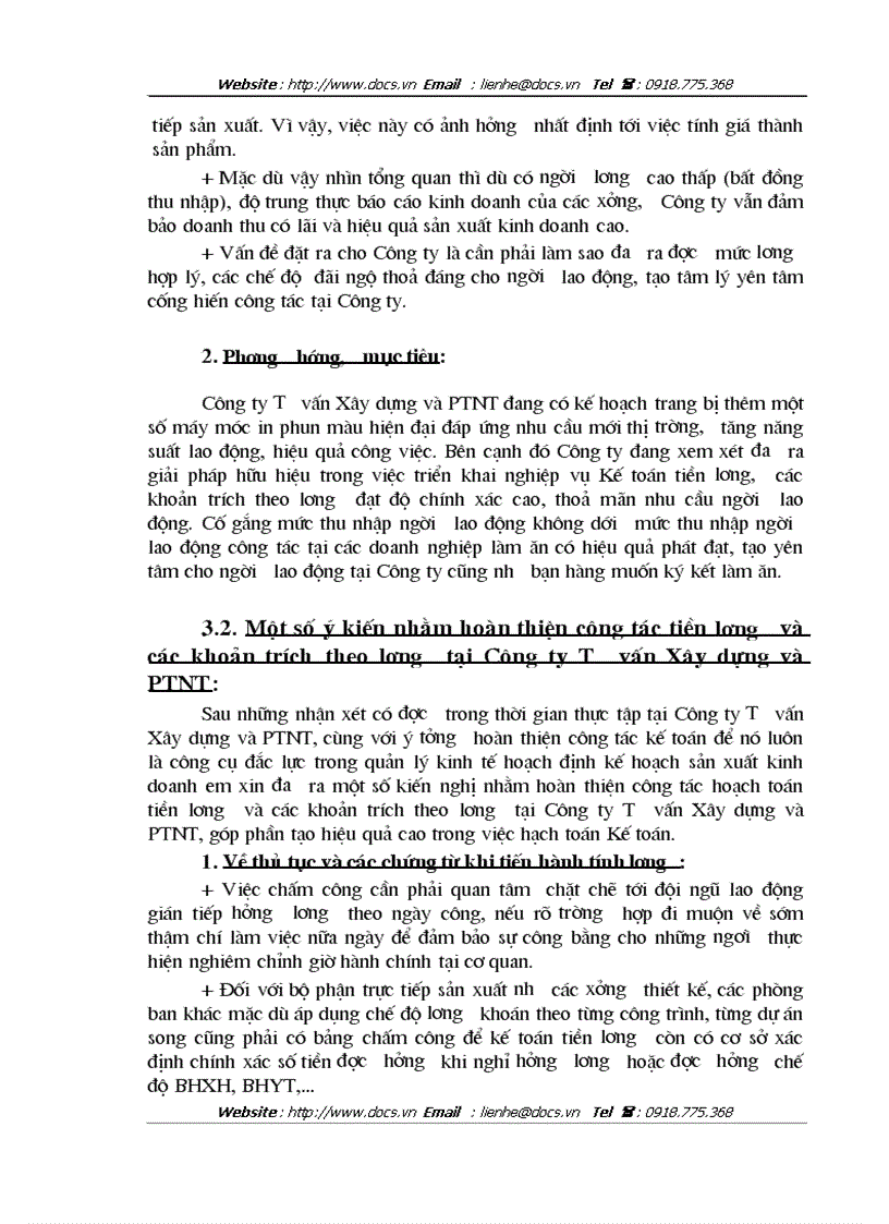 image for page Tổ chức công tác kế toán tiền lương và các khoản trích theo lương tại Công ty Tư vấn Xây dựng và phát triển nông thôn