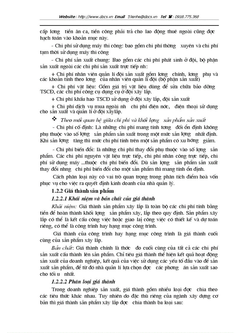 image for page Hoàn thiện công tác kế toán tập hợp chi phí sản xuất và tính giá thành sản phẩm xây lắp tại Xí nghiệp xây lắp H36 Công ty xây lắp hoá chất