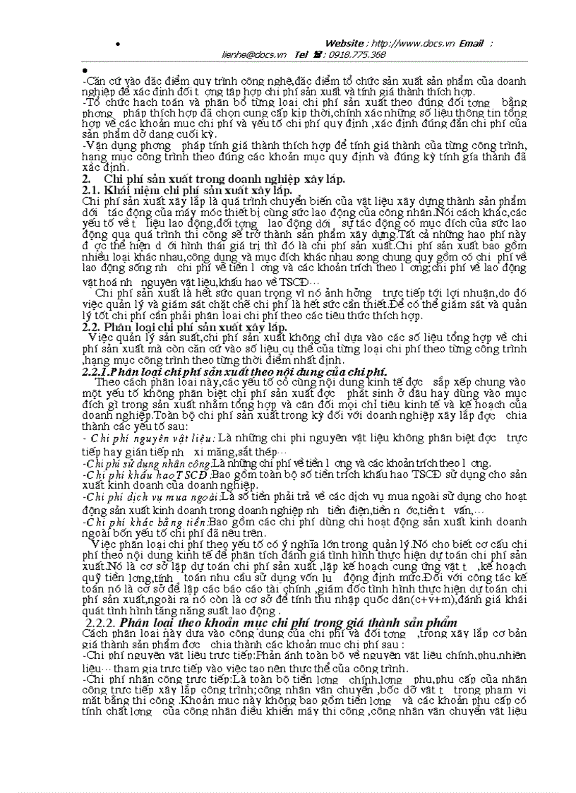 image for page Tổ chức hạch toán chi phí sản xuất kinh doanh để tính giá thành sản phẩm ở công ty cổ phần xây dựng số 7 Vinaconex7