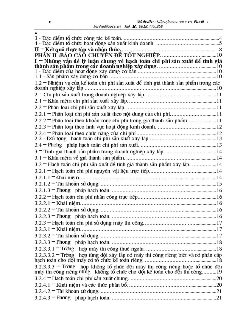 image for page Tổ chức hạch toán chi phí sản xuất kinh doanh để tính giá thành sản phẩm ở công ty cổ phần xây dựng số 7 Vinaconex7