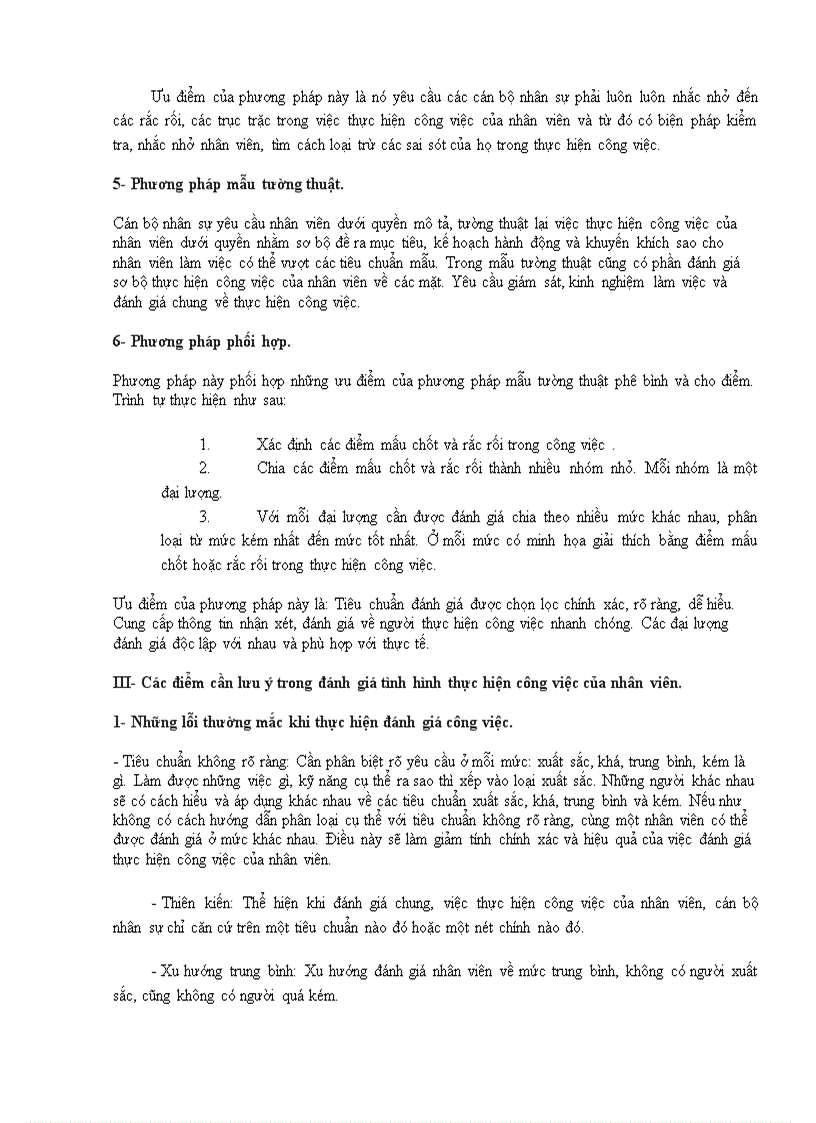 image for page ĐÁNH GIÁ THỰC HIỆN CÔNG VIỆC quản trị nhân lực