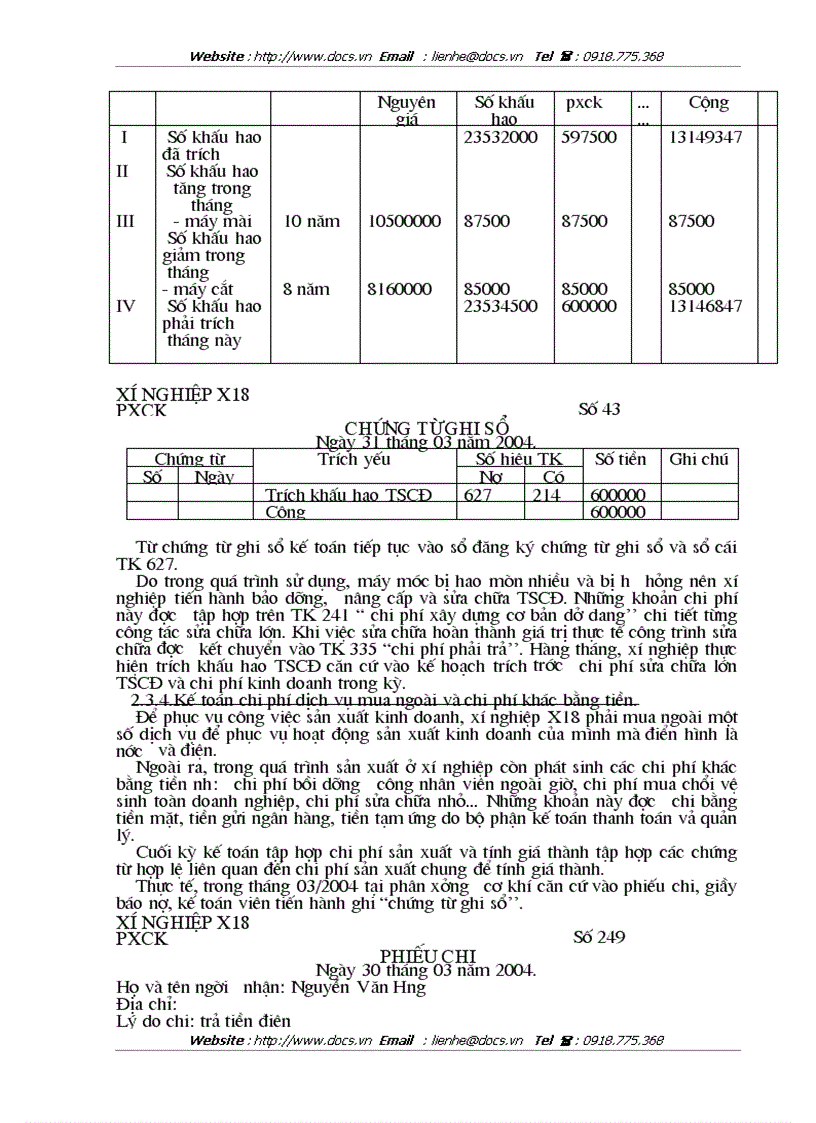 image for page Kế toán tập hợp chi phí sản xuất và tính giá thành sản phẩm tại xí nghiệp X18