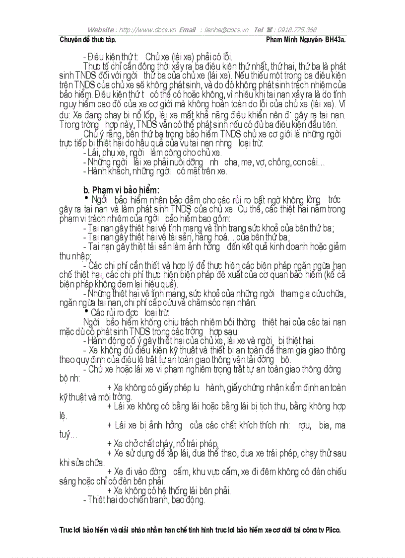 image for page Trục lợi bảo hiểm và giải pháp nhằm hạn chế tình hình trục lợi bảo hiểm xe cơ giới tại công ty Pjico