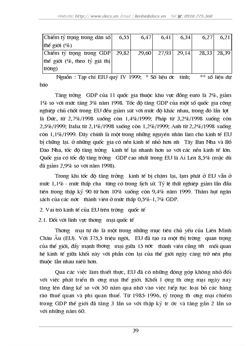 image for page Tự do hóa trong EU và khả năng thâm nhập thị trường EU của hàng hoá Việt Nam