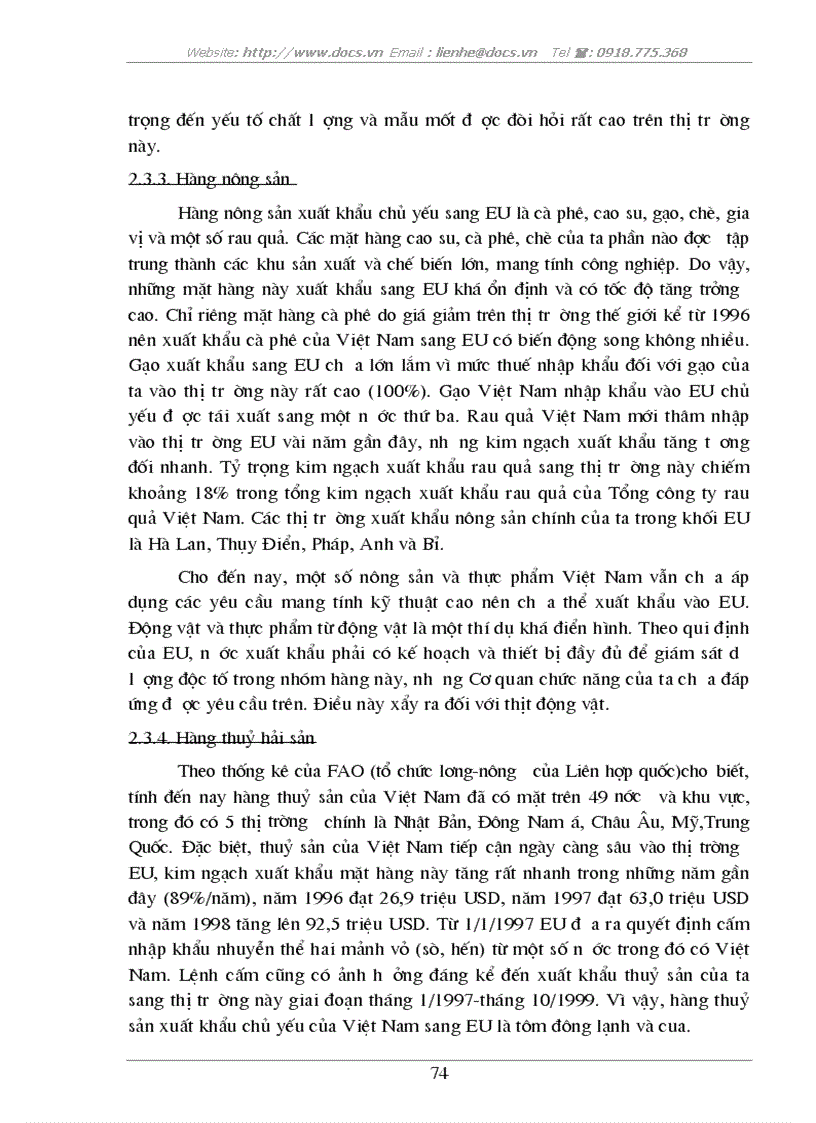 image for page Tự do hóa trong EU và khả năng thâm nhập thị trường EU của hàng hoá Việt Nam