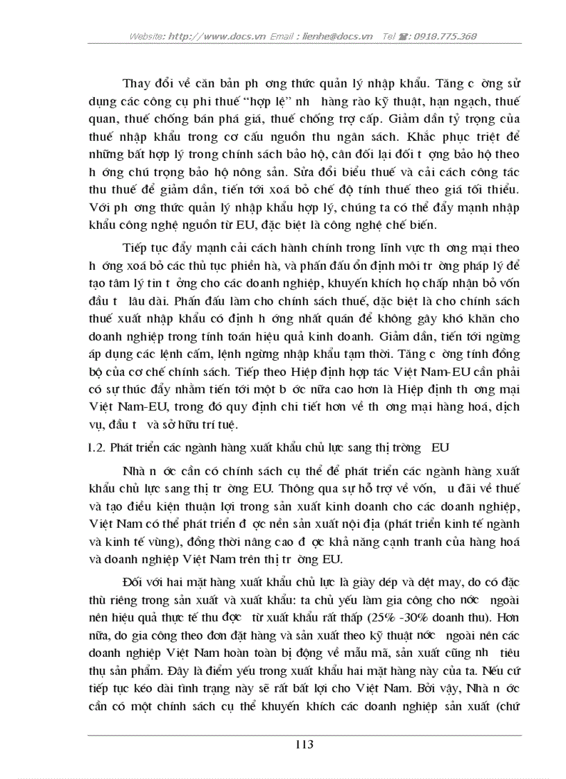 image for page Tự do hóa trong EU và khả năng thâm nhập thị trường EU của hàng hoá Việt Nam