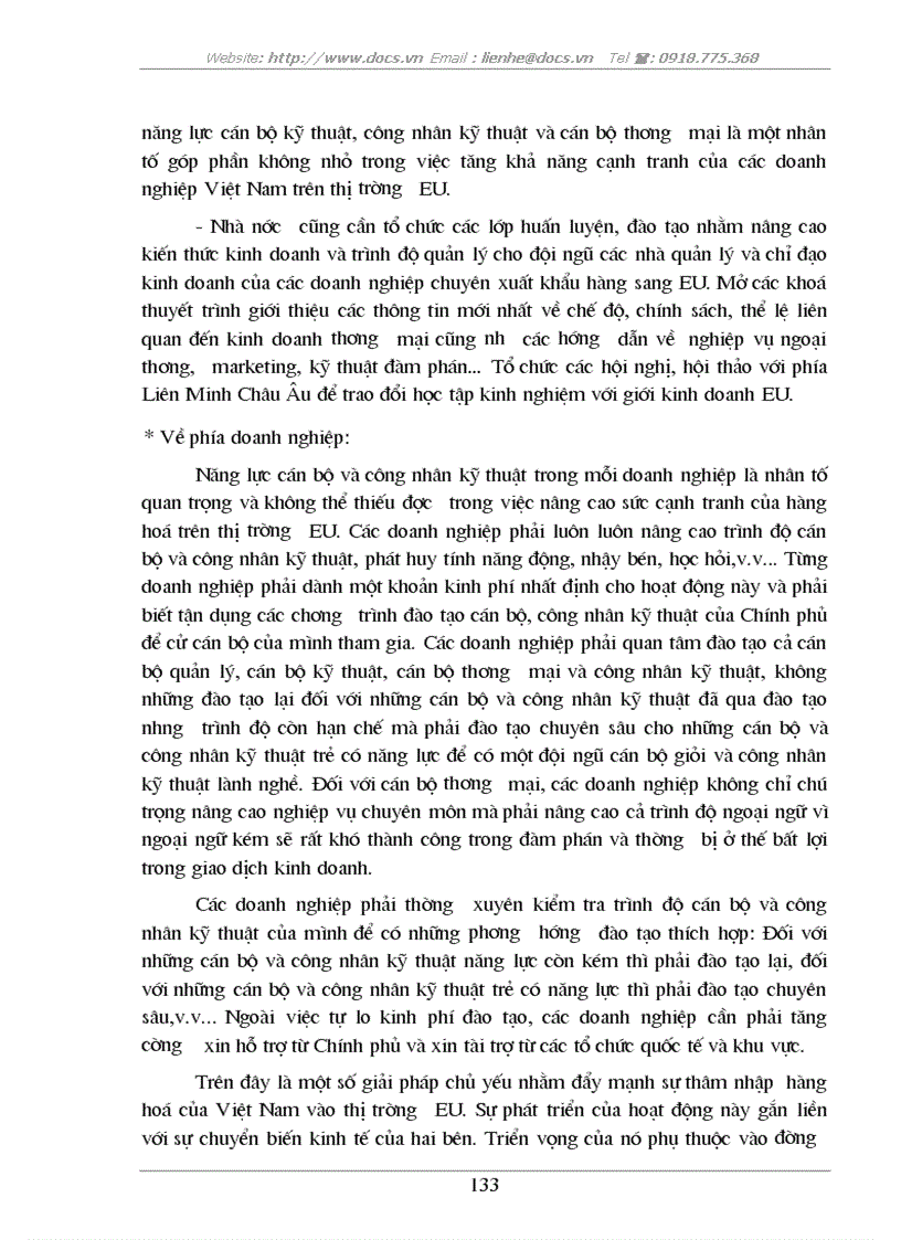 image for page Tự do hóa trong EU và khả năng thâm nhập thị trường EU của hàng hoá Việt Nam