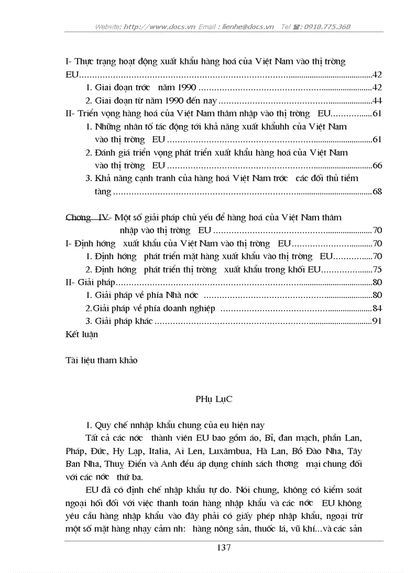image for page Tự do hóa trong EU và khả năng thâm nhập thị trường EU của hàng hoá Việt Nam