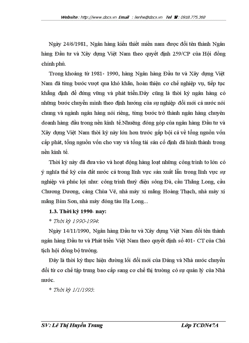 image for page Báo cáo Tại ngânhàng NHĐT PT BIDV Việt Nam và Chi nhánh Bắc Hà Nội lt NHa gt