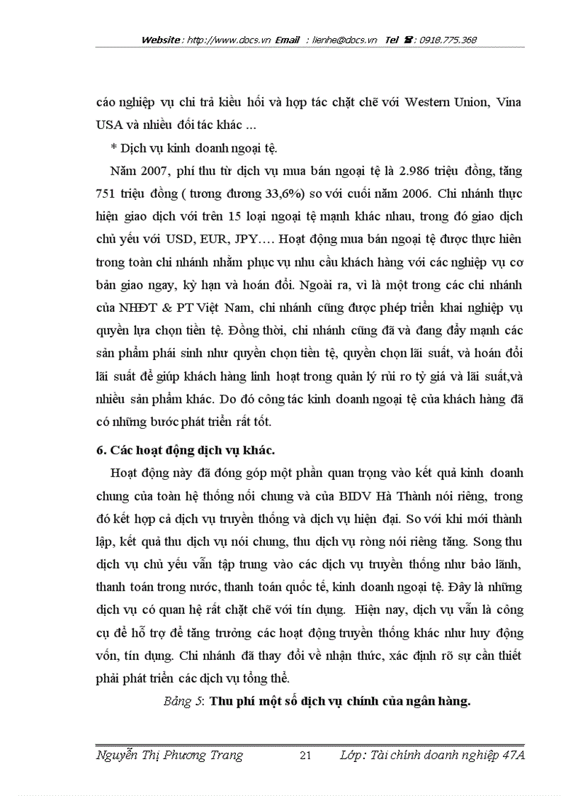 image for page Báo cáo Tại ngânhàng NHĐT PT BIDV Việt Nam Chi nhánh Hà Thành lt NHa gt