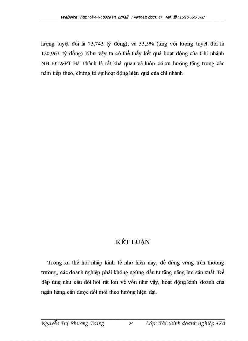 image for page Báo cáo Tại ngânhàng NHĐT PT BIDV Việt Nam Chi nhánh Hà Thành lt NHa gt