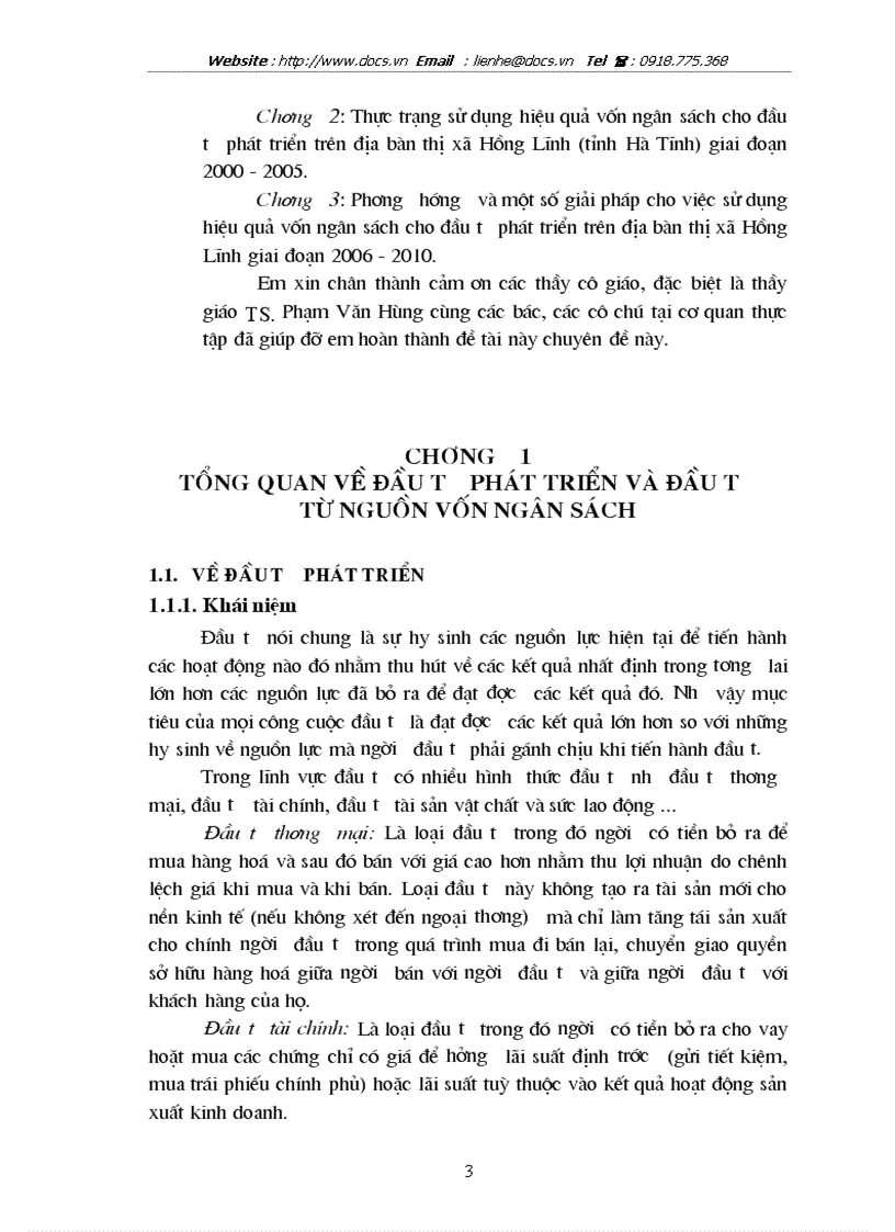 image for page Thực trạng và giải pháp sử dụng hiệu quả vốn đầu tư từ ngân sách cho đầu tư phát triển trên địa bàn thị xã Hồng Lĩnh tỉnh Hà Tĩnh