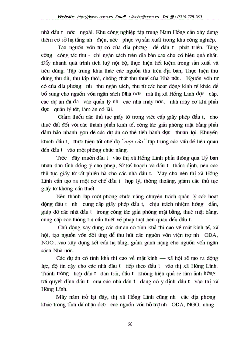 image for page Thực trạng và giải pháp sử dụng hiệu quả vốn đầu tư từ ngân sách cho đầu tư phát triển trên địa bàn thị xã Hồng Lĩnh tỉnh Hà Tĩnh