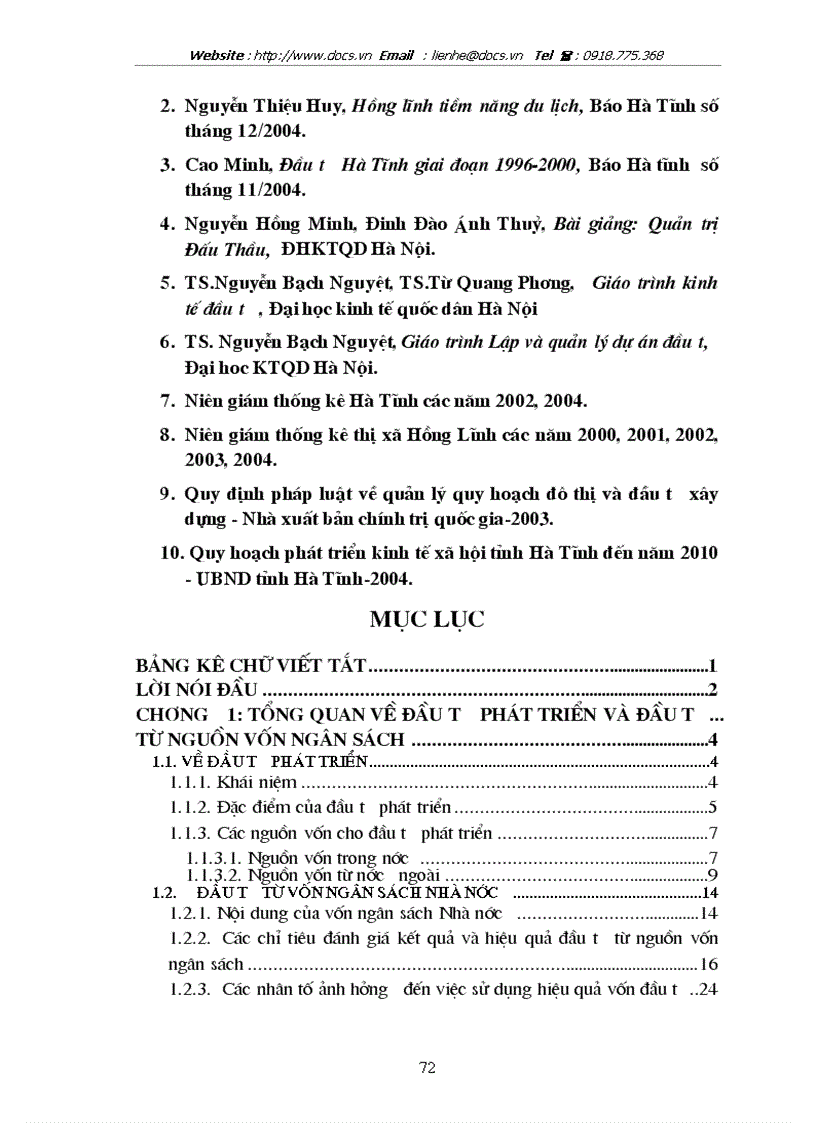 image for page Thực trạng và giải pháp sử dụng hiệu quả vốn đầu tư từ ngân sách cho đầu tư phát triển trên địa bàn thị xã Hồng Lĩnh tỉnh Hà Tĩnh