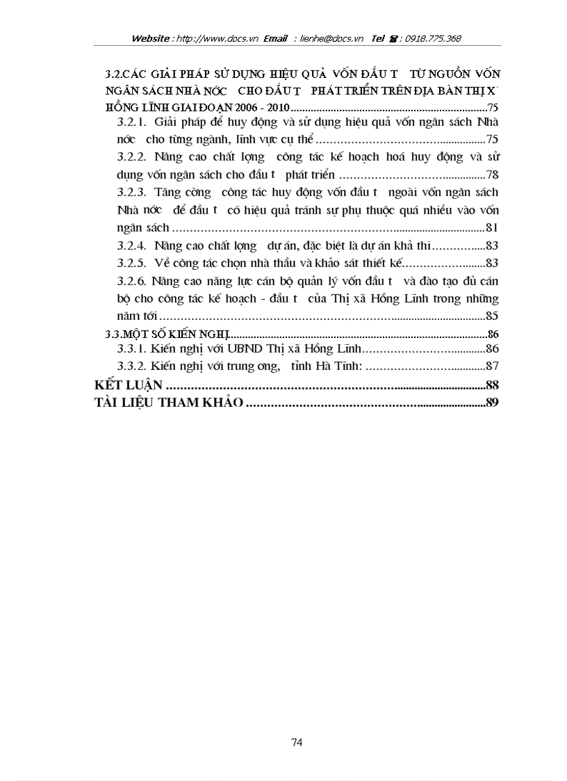 image for page Thực trạng và giải pháp sử dụng hiệu quả vốn đầu tư từ ngân sách cho đầu tư phát triển trên địa bàn thị xã Hồng Lĩnh tỉnh Hà Tĩnh